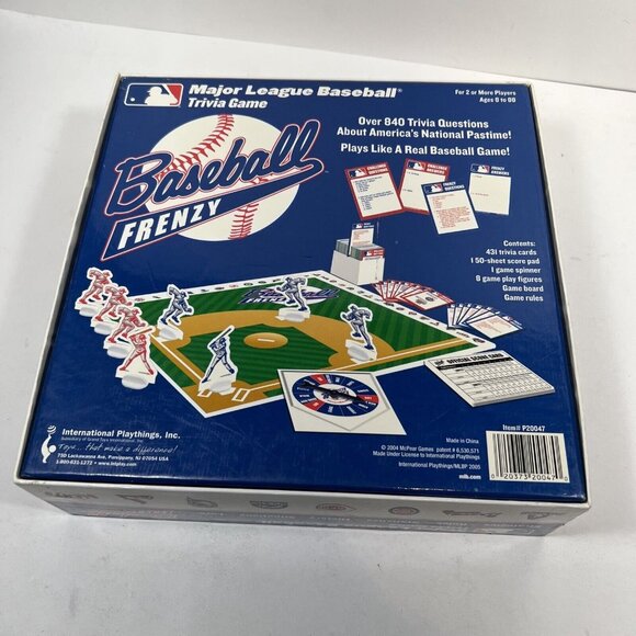BASEBALL FRENZY,  Major League Baseball Trivia Board Game Complete Game 2004 - Picture 2 of 6